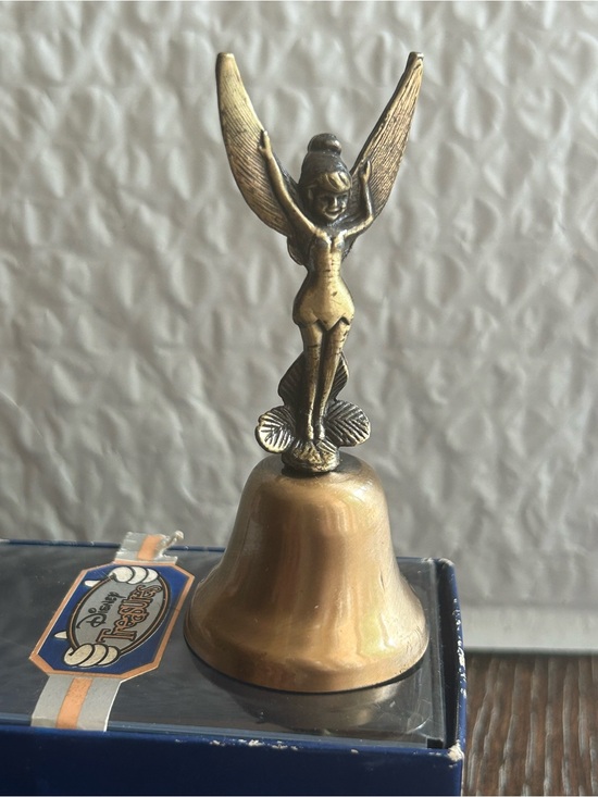 Disney Other - Vintage Disney Brass Tinker Bell /Bell in original box - collectible
